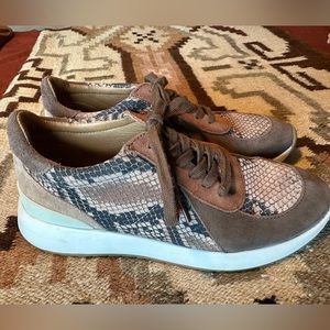 Luck Brand animal print track shoes